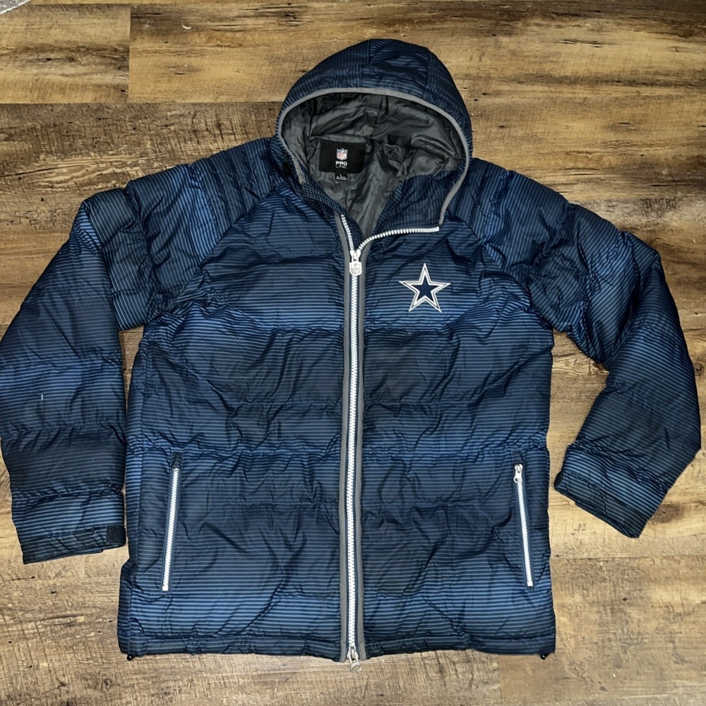 Pro Line Dallas Cowboys Puffer Jacket Size L Large